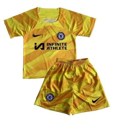 Chelsea Bramkarskie Koszulka Trzecich Dziecięca 2023-24 Krótki Rękaw (+ Krótkie spodenki)